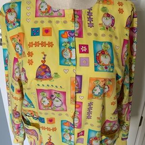 Scrub jacket turtles